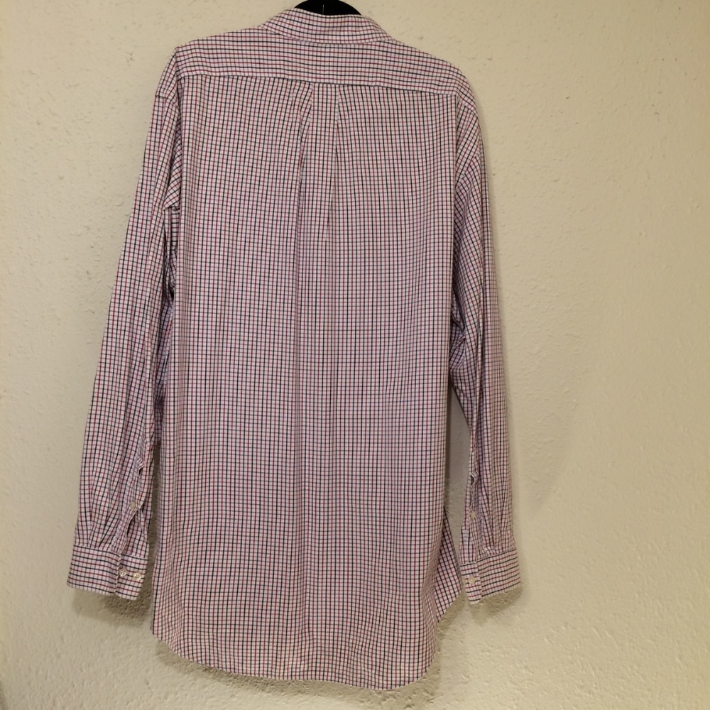 Ralph Lauren Mens sz 16.5 checkered Yarmouth(107) - Picture 3 of 4
